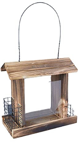 Vogelhäuser Vogelhäuschen Dekorative Vogelhaus Futterhaus Kauig Modern Wildvogel Zubehör Holz Das kreative Vogelhaus Anhänger (20 x 17 x 17 cm)