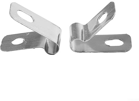 Zaun-Drahtklemmen, Zaun-Kabel-Halteklemmen, landwirtschaftliche Zaun-Befestigungsclips für Bauernhof, Ranch, Zuhause, Lager, Aluminium-Material: 200 Clips + 200 Schrauben