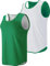Liberty Pro Leichte wendbare Basketball-Trikots, athletische Hemden, schnell trocknend, Tank-Tops, Team-Uniformen, Grün / Weiß, XL