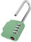 KAWAHA CL21KG Zahlenschloss, 6,6 cm langer Bügel, 4-stelliges Zahlenschloss, Ihre eigene Kombination für Fitnessstudio, Schließfach, Schule, Tore, Türen, Werkzeugkasten, Haspen und Aufbewahrung