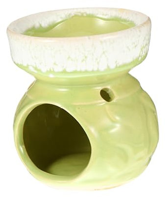 CORHAD 1stk Aromabrenner Aus Keramik Kerzenhalter Aus Porzellan Halter Für Weihrauchbrenner Duftölbrenner Kerzenbrenner Brenner Für Ätherische Öle Ölwärmer Aus Porzellan Flugblatt Tee-öl