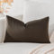 Artscope Samt Kissenbezug Kissenhülle Dekorative Dekokissen Sofakissen Lendenkissen Wurfkissenbezug Sofa Schlafzimmer 40x60cm Schokoladenbraun