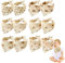 MEYAGOT Baby Dreieckstuch Lätzchen,12 Stück Musselin Halstuch Baby,Muslin Baby Lätzchen,Sabberlätzchen Baby Für Säuglinge,Jungen,Mädchen,Unisex,Verstellbare Knöpfe
