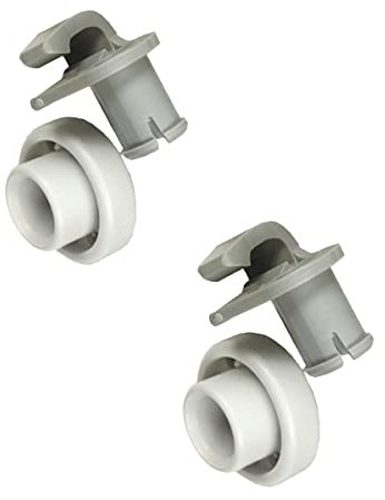 SOS Accessoire Set of 2 Upper Basket Wheels for Dishwasher 00424717 Balay, Bosch, Brandt, Construction, De Dietrich, Gaggenau, Kompatibel