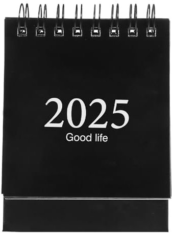 STOBOK Tischkalender 2024–2025 Mini-Tischkalender 18 Monate Stehend Flip- Planer Bürokalender Für Büro Und Zuhause (Juli 2024–Dezember 2025)