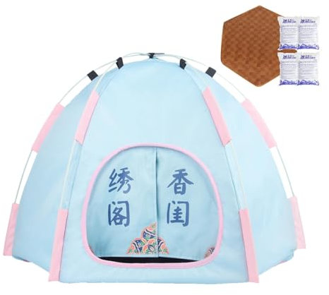 Tragbares Katzenbett, Kühlhaus für Haustiere, Schattenhütte für Hunde | Luftbett kontinuierliche Kühlung Klimaanlage Komfort tragbar p