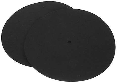 VICASKY 4pcs Vinyl Record Felt Mats Anti-static Protective Pads for Cd Players and Turntables Safe for Your Records