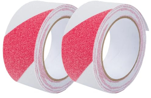 iSpchen 2PCS Klebeband non skid sandpaper tape Warnband Selbstklebend Nachleuchtend Markierungsband Luminous Tape Wasserdicht,#06