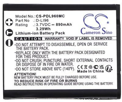 Ersatz Akku für Pentax WG-1000 PN:Pentax D-LI96 890mAh / 3.29Wh