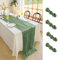 Tischläufer Grün,Tischläufer Modern,Tischläufer Weihnachten Modern,Tischdeko,Party Dekor,Tischläufer Geburtstag,Tischdeko Hochzeit,Tischläufer Salbeigrün,Tischläufer Grün Weihnachten,90x300cm,4 Stück