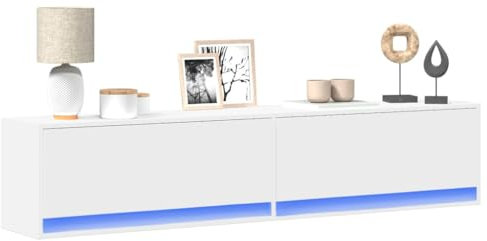 ShGaxin TV-Schrank mit LED, weiß, 180 x 31 x 38 cm, TV-Schrank, Wohnzimmer, TV-Schrank, Fernsehtisch, Wohnzimmermöbel, TV-Tisch - 3307947