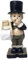 Porte-papier toilette unique, figurines de résine du majordome de toilette 6x3 garçon tenant la statue du majordome de nez avec plateau sculptures modernes décoration intérieure pour table de ta
