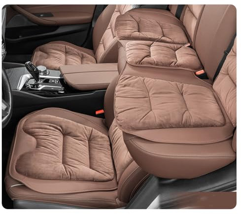 WpTrick SitzbezüGe Für KIA Venga 2009-2018, Auto-Schonbezug, AutositzbezüGe, Sitzbezug Auto Airbag-Kompatibel Bequem Leicht Reinigen VerschleißFestes Einfache Installation,C-Brown