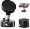 YREYBN Vacuum Suction Phone Holder, Foldable & Retractable, Magnetics Suction Phone Mount, Universal Compatibility, Double-Sided Phone Holder for All Phones (Black)