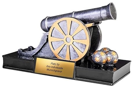 Henecka • Torkanone Fussball Pokal • XXL • Bester Torjäger • Ehrung/Auszeichnung Fussballturnier • Torschützen • Resin Trophäe • Torschützenkönig • personalisierbar • mit und ohne Gravur