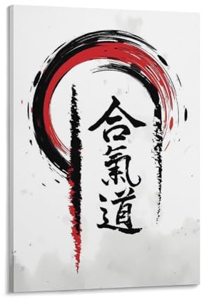 KBGDFSDF Aikido Kunstposter auf Leinwand, Poster, Schlafzimmer, Dekoration, Landschaft, Büro, Raumdekoration, Geschenk, 30 x 45 cm