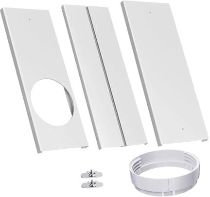 F Fityle Kit de Aire Acondicionado portátil para Ventana, Paneles de Sellado de Ventanas de PVC, práctico, Ligero, segmentado, repuestos, Kit de ventilación