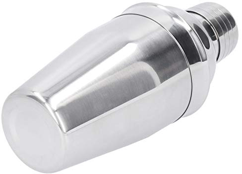 Shaker à Cocktail, Mélangeur de Boissons 350 Ml Moins en Acier à Vin de Bois Mélange Mini Shaker Cocktail avec procédé brossé Mural Intérieur pour Verres Barre