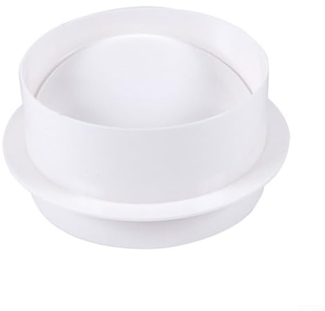Clapet anti-retour en ABS pour systèmes de ventilation de salle de bain, design de tuyau en plastique pour éviter le reflux et soutenir la circulation de l'air frais (80 mm)