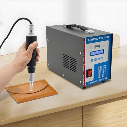 ANXYYDS Ultrasonic Plastic Welding Machine,28khz 700w Portable Spot Welding Machine, Ultrasonic Spot Welder with 10 Welding Heads for Abs Pp Pe