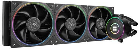 Thermalright Aqua Elite 360 V5 ARGB Black - Dissipatore di calore per CPU, 360 mm, 3 ventole TL-S12 PWM, per AM4/AM5, Intel LGA115X/1200/1700/1851, raffreddamento CPU AIO