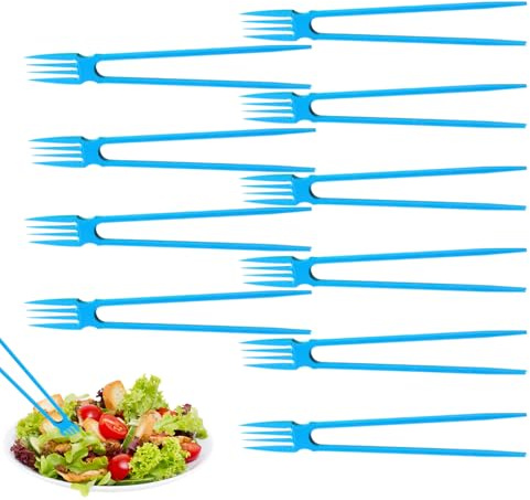 Forks and Chopsticks Set - 2 in 1 Multifunctional Dining Utensil | 21cm Non-Slip Portable Design, Asian Kitchen, Travel, Picnics, Restaurants, Beginners, Printed Material