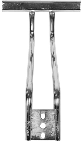 PLAFOPE Pédale Repose-pied en Métal Argenté pour Fauteuil de Barbier et Salon, Compatible Polyvalente Fixation Sécurisée, pour Salon de Coiffure