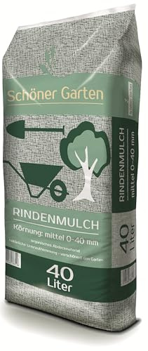 Kleeschulte Schöner Garten Rindenmulch 40L – Naturbelassene Nadelholzrinde 0–40 mm | Bodenabdeckung für Beete, Wege & Pflanzflächen | Unkrauthemmend & Erosionsschutz