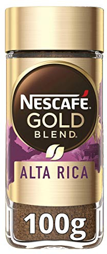 Nescafe Gold Blend Origins Alta Rica Instant Coffee, 100% Arabica Coffee, Dark Roasted Premium Instant Coffee, 100g