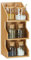 Relaxdays Mueble Organizador Pequeño con 3 Niveles, Bambú, 41 x 18 x 17 cm