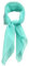 TigerTie Feines Damen Chiffon Nickituch in mint grün einfarbig Uni - Größe 58 cm x 58 cm - Tuch Halstuch Schal