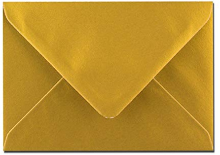 arkCRAFT 25 x C6 Premium Envelopes 100gsm 114mm x 162mm (Gold)