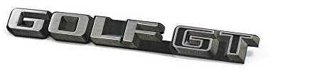 Volkswagen 191853687HGX2 Schriftzug Emblem Heckklappe Logo Schwarz Silber