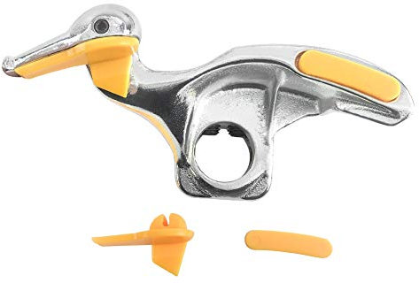 QWORK® Smontagomme per Auto, con 1 Paio di Protezioni per Cerchioni, in Acciaio Fuso, 30 mm