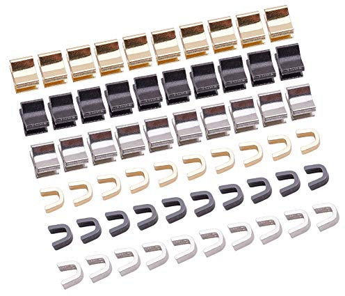 BENECREAT 30 Sätze 3 Farben # 5 Reißverschluss Stoper und Reißverschluss Unten Messing Reißverschluss Ersatzteile zum Nähen Kleidung Handwerk (10 Sätze/Farbe, 3 Teile/Satz)