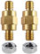 Ampper 3/8-16 Brass Stud Side Post Battery Terminal Bolt, Standard Battery Side Post Extender Stud Compatible with GM Post, Pack of 2