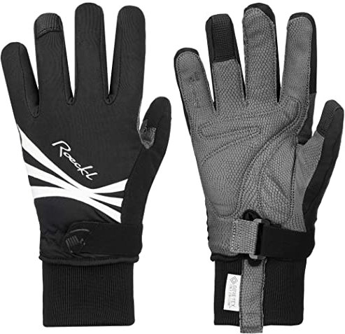 Roeckl Wilora Damen Winter Fahrrad Handschuhe schwarz/weiß 2022: Größe: 6.5