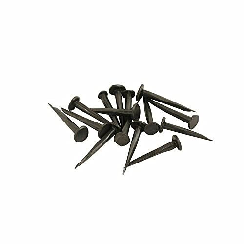 SISI UK ® 50 x Clavos para alfombras y tapicería, 13 mm, 20 y 25 mm, Clavos Finos bruñidos, pasadores (25 mm)