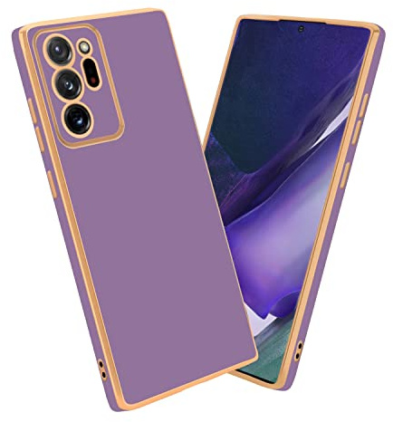 Cadorabo Hülle kompatibel mit Samsung Galaxy NOTE 20 ULTRA Schutzhülle TPU Silikon Case Liquid Design mit Kameraschutz Slim Kratzfest Gummi mit Rundumschutz Case Hülle für Galaxy NOTE 20 ULTRA in Lila