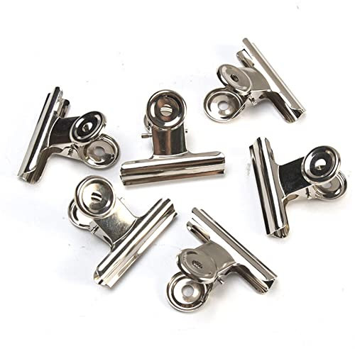 40 Stück kleine Verschlussclips Metall | 22mm Tüten Clips | Brief Klammern aus Edelstahl mit starker Federkraft | Lebensmittelbeutel Verschlussklammern | Metallklemmen für ein luftdichtes Abschließen
