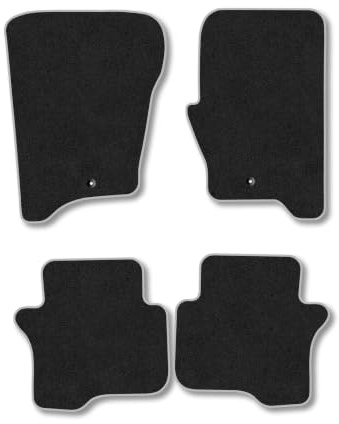 Land Rover Discovery (2014-2017) Carpet Car Mats | Grey Edge Trim Tailored Fit Floor Mats Full Coverage Protection Accessories Easy Clean Anti Slip Made in the UK