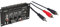 DJ21USB-MKII - IBIZA - 4-Weg/7-Kanal-Mischpult und diverse Eingänge - USB - Schwarz & PremiumCord Klinke auf Cinch Y Kabel 5m, Klinkenstecker 3,5mm auf 2x Cinch RCA Stecker, Jack zu RCA, Farbe schwarz