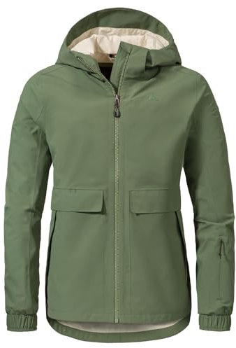 Schöffel Damen Jacket Lausanne L Regen, Laurel Wreath, 46 EU