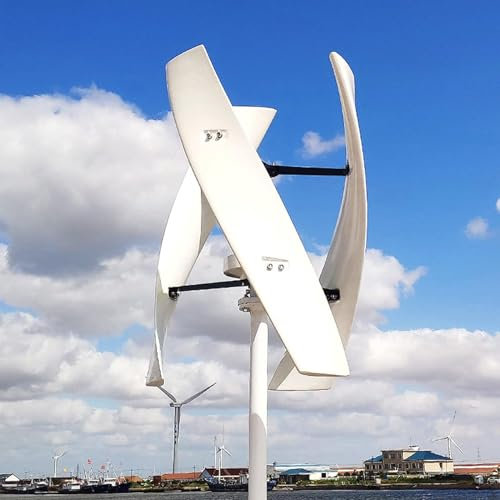 DPQYJPP Generador de turbina eólica, turbina eólica de Eje Vertical, Nuevo 5000W 220V 12V 24V 48V Generador de Viento Vertical de levitación magnética Vertical para Barco doméstico,48V