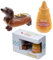 JMS we create smile - Salt and Pepper Shaker Set Novelty Sausage Dog & Mustard Ceramic Shaker Pots for Pepper & Salt for Home Kitchen Dining Table