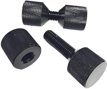 Dickly Juego de pasadores de dos orificios de 1-1/8 Accesorios Juego de pasadores de dos orificios resistentes negros profesionales para bridas de nivel 300, 2 piezas