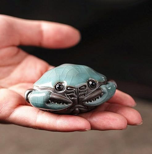 EatingBiting Chinesische Zisha-Teetablett für Tiere, 6,3 cm, handgefertigt, violetter Ton, Retro-Tierstatue, Tee-Haustier für Kungfu-Geschenk, Wasser-Teetablett, Zubehör, handgefertigtes Teetablett