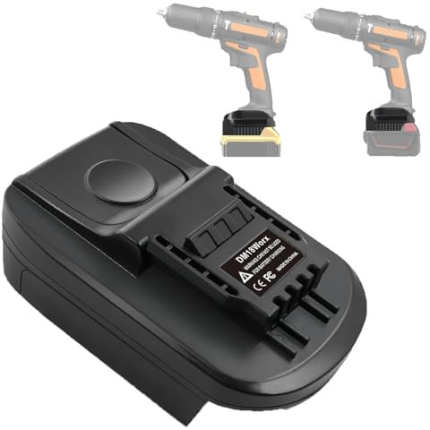 TEPULAS Battery Adapter for Worx 20 V 4-Pin Power Tool, Adapter Converter for Dewalt 20V & for Milwaukee M18 18V Battery to for Worx 20 V Power Share Battery
