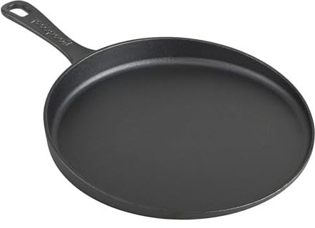 GoodCook Pre-Seasoned Cast Iron Pizza Pan, 10.5 Inch, Black