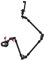 Overhead Camera Mount, Folding Flexible Desk Camera Mount with 1/4“ 3/8 Screw, Arm Articulating, Adjust Length, Webcam Stand Camera Mount for DSLR Camera Webcam Microphone
